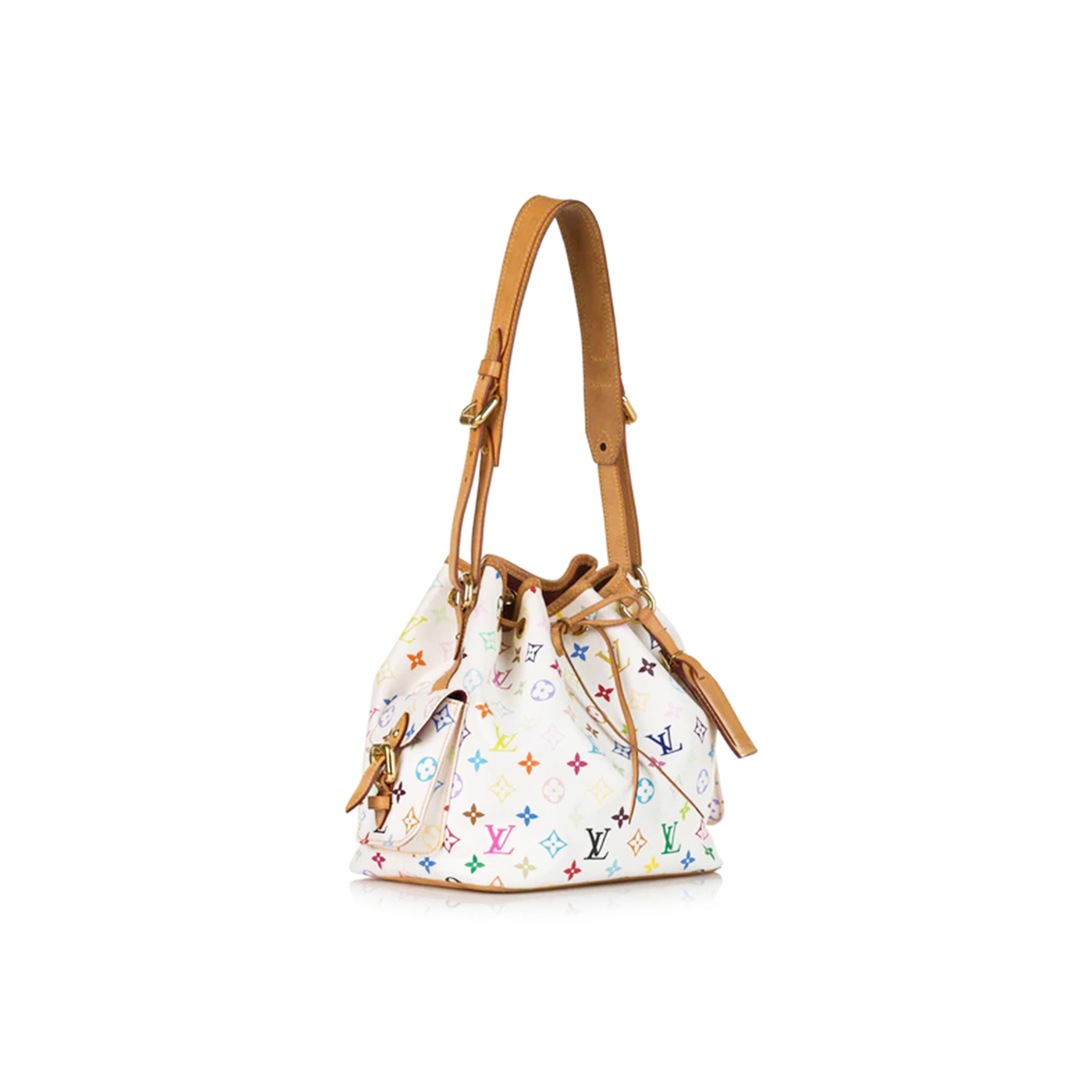 LOUIS VUITTON MONOGRAM MULTICOLOR PETIT NOE BLACK M42229 (27*24*18cm)